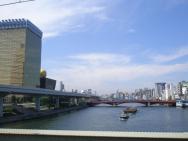 výhledy na Tokio z řeky Sumida