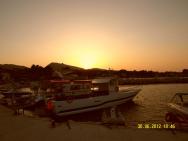 Západ slunce v přístavu