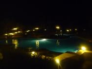 noční osvětlení bazénů