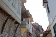 město Molyvos pod ochranou Unesco, typicke turecke domky...