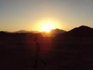 západ slunce na Sahaře :)