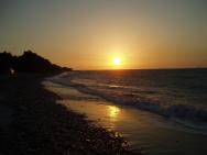 západ slunce - pláž Kremasti