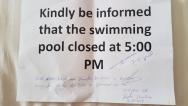 tohle mi dali na recepci na vyžádání, protože nikde popis k bazénu není, ani provozní doba bazénu