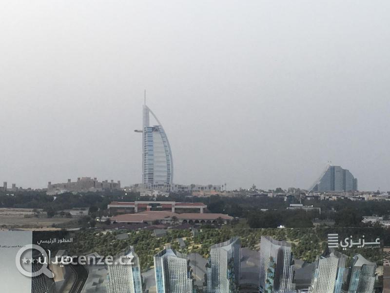 Výhled na slavný Burj Al Arab.