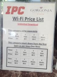 Ceny za wifi...nedoporucuju
