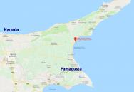 Mapa - Famagusta a poloha hotelu