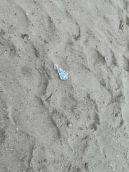 odpad na pláži